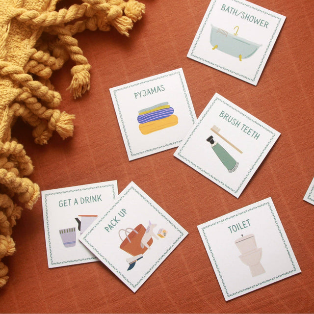 Magnetic Routine Cards – Visual Schedule for Kids