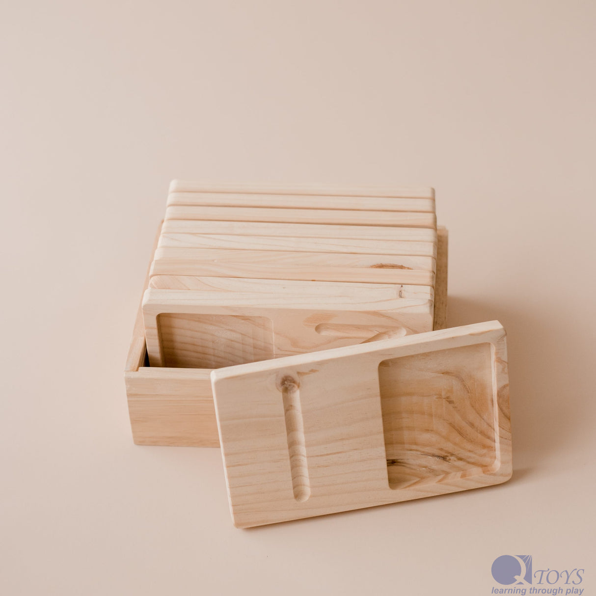 Jumbo Wooden Counting Trays