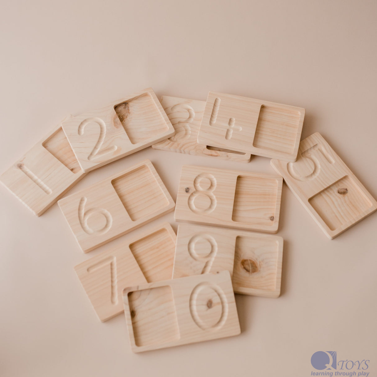 Jumbo Wooden Counting Trays