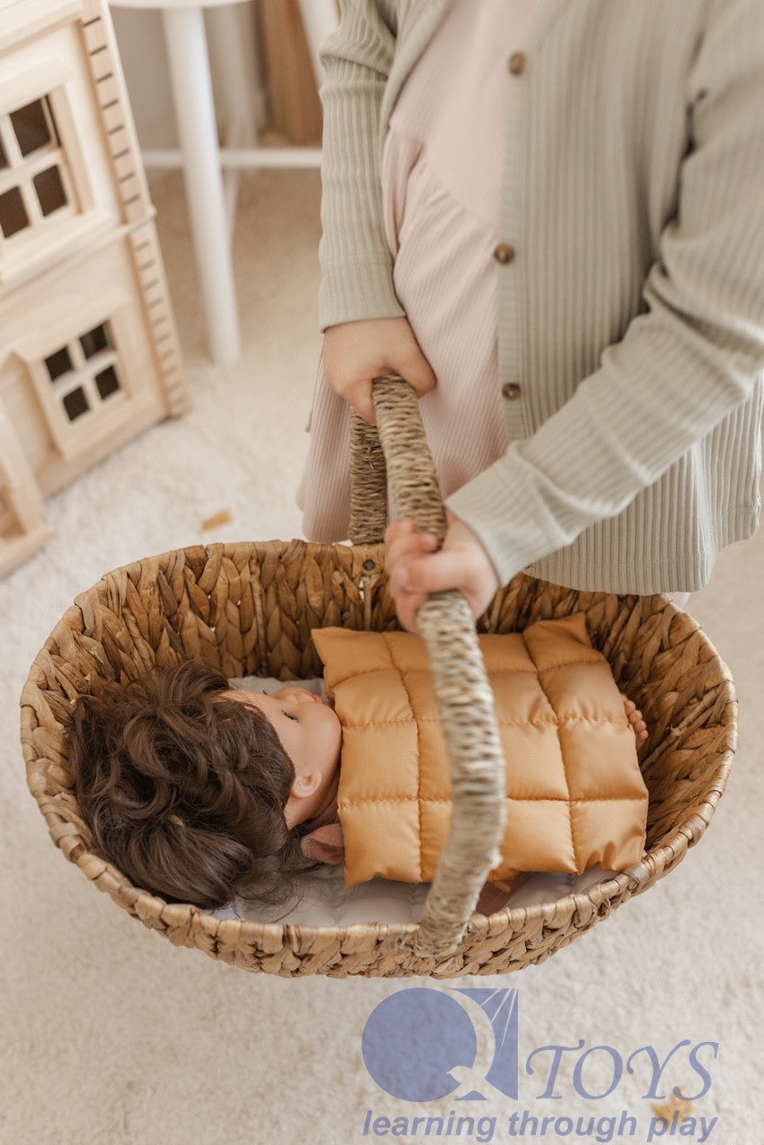 Wicker Dolls Basket