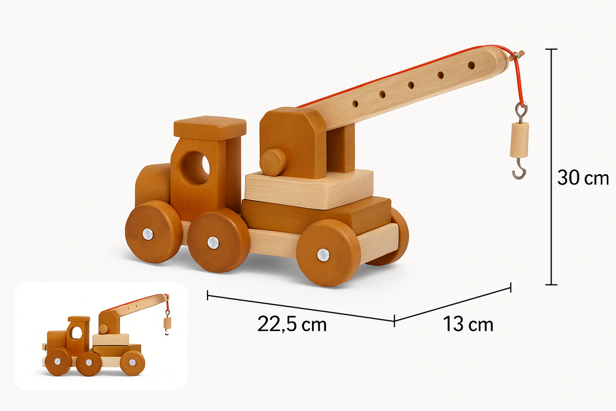 Wooden Construction Crane