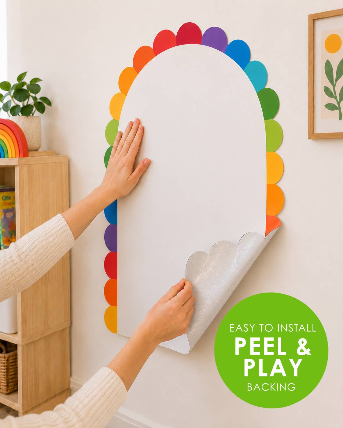 Magentic Wall Decal - Peel & Play Petal Design