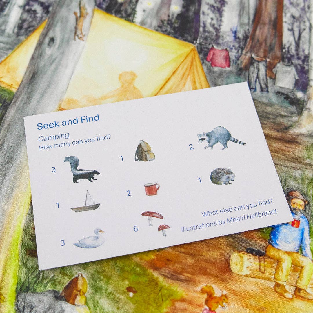 Camping Seek & Find Playsilk