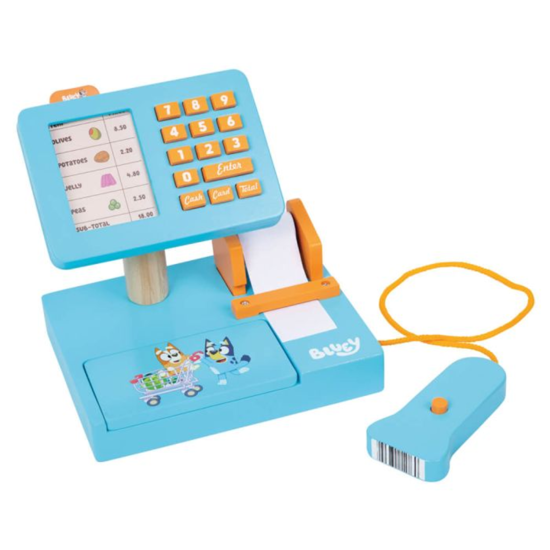 Bluey Wooden Cash Register