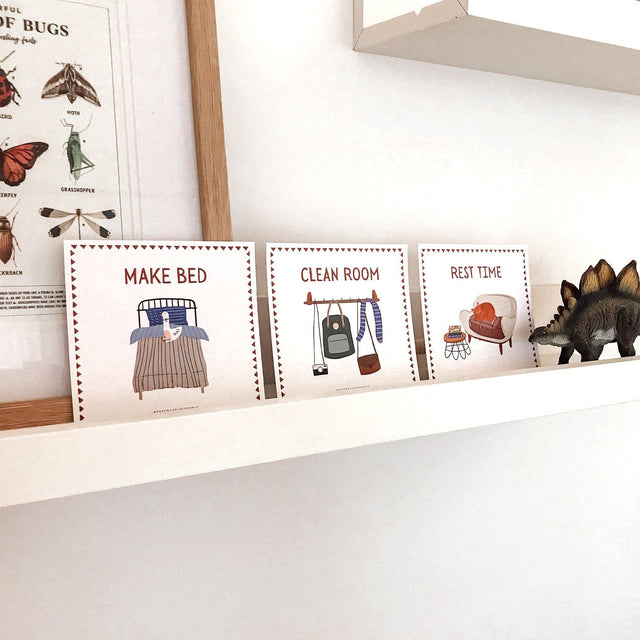 72 Daily Routine Cards - Visual Aids for Home, School & More