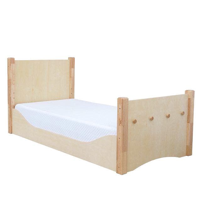 Adjustable Floor Bed- Varnished Birch