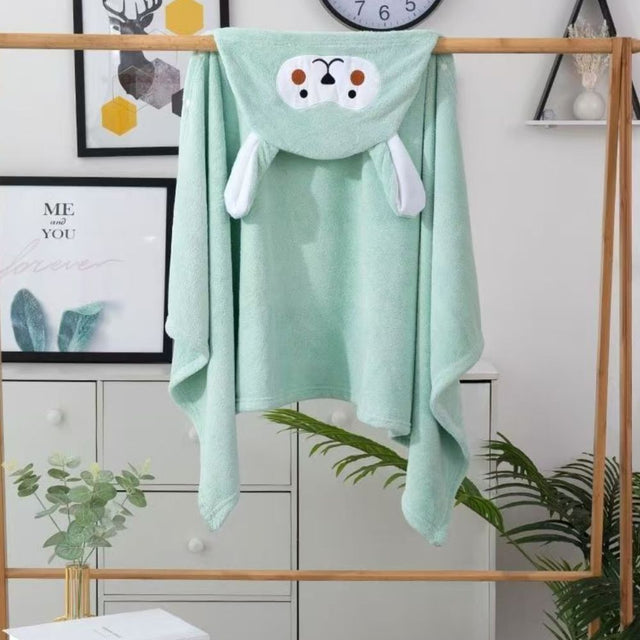 Animal Hooded Towel - Green