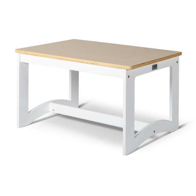 Aspire Montessori Table & 4 Chairs - White & Varnish