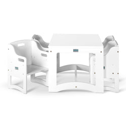 Aspire Montessori Table & 4 Chairs - White