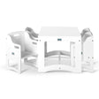 Aspire Montessori Table & 4 Chairs - White