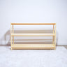 Aspire Slimline Two-Tier Bookshelf - Varnished