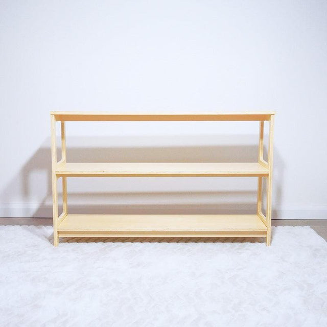 Aspire Slimline Two-Tier Bookshelf - Varnished