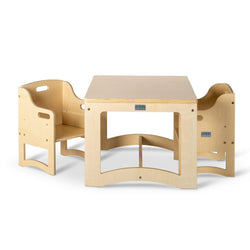 Aspire Table & 2 Chairs - Varnished