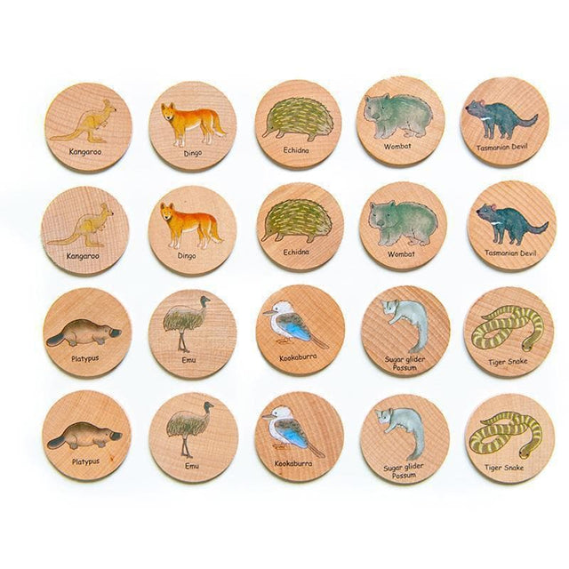 Australian Animals Matching Pairs