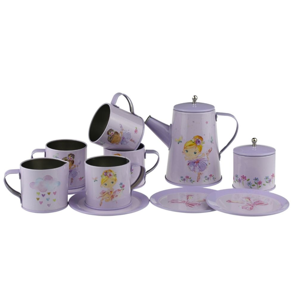 Ballerina Tin Tea Mug Set 13pcs