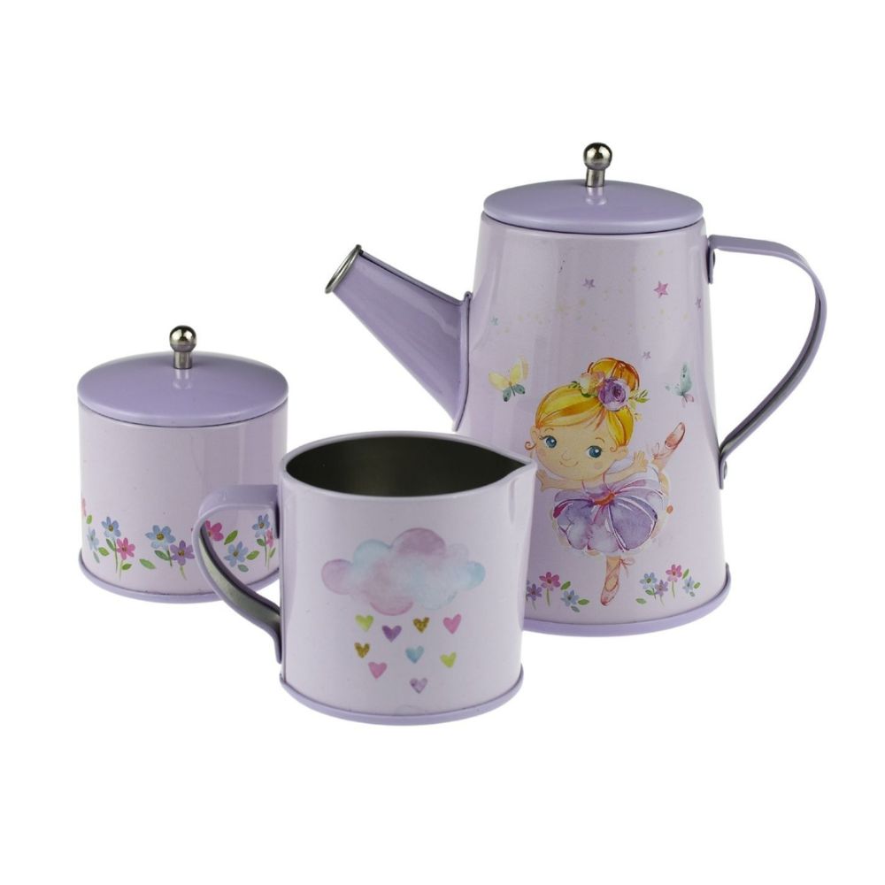 Ballerina Tin Tea Mug Set 13pcs
