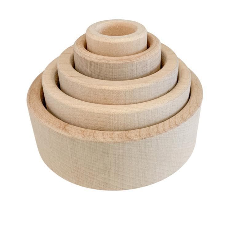 Beech Wood Stacking Bowls