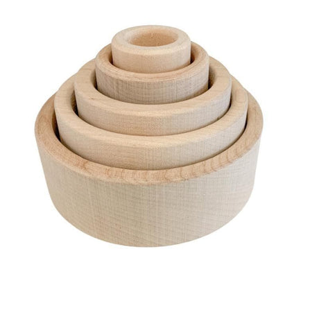 Beech Wood Stacking Bowls