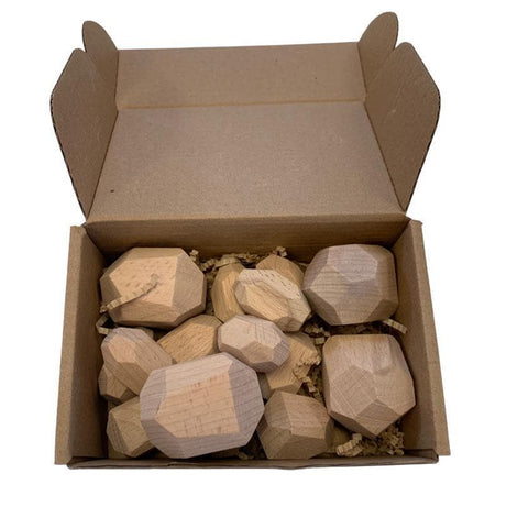 Beech Wood Stacking Stones Gems