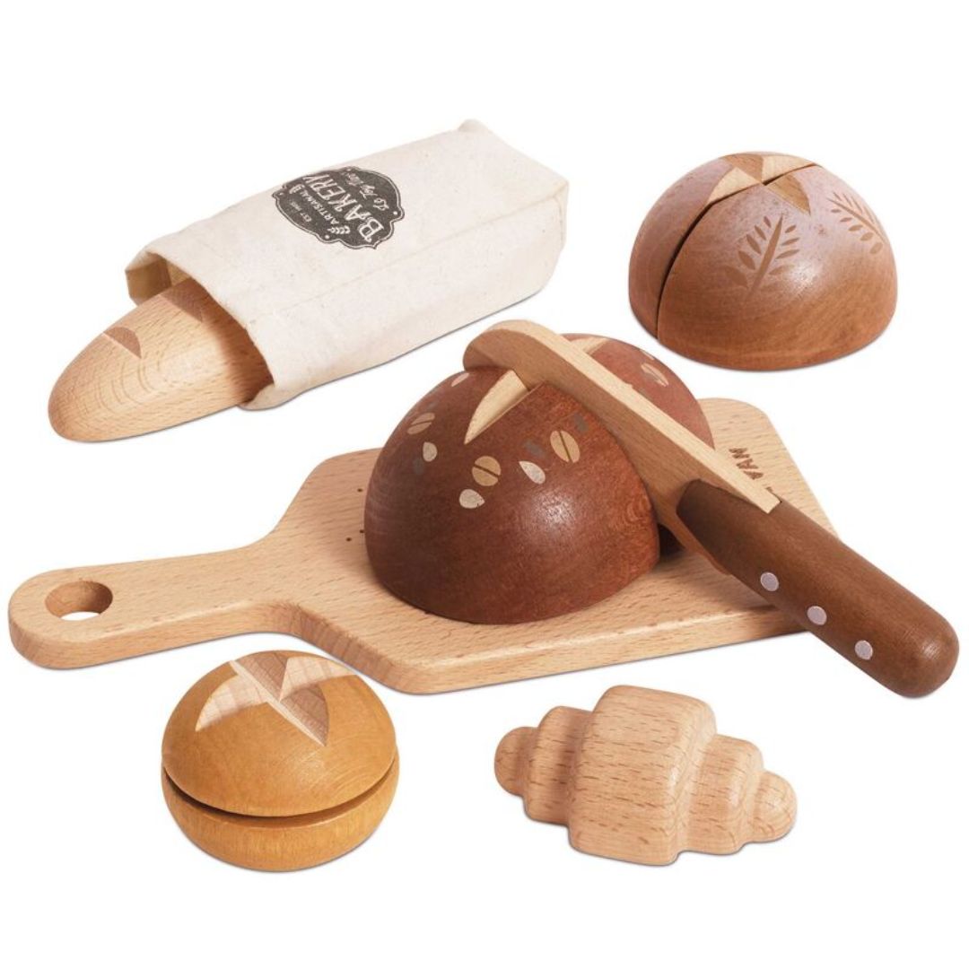 Bread Loaf and Knife Set