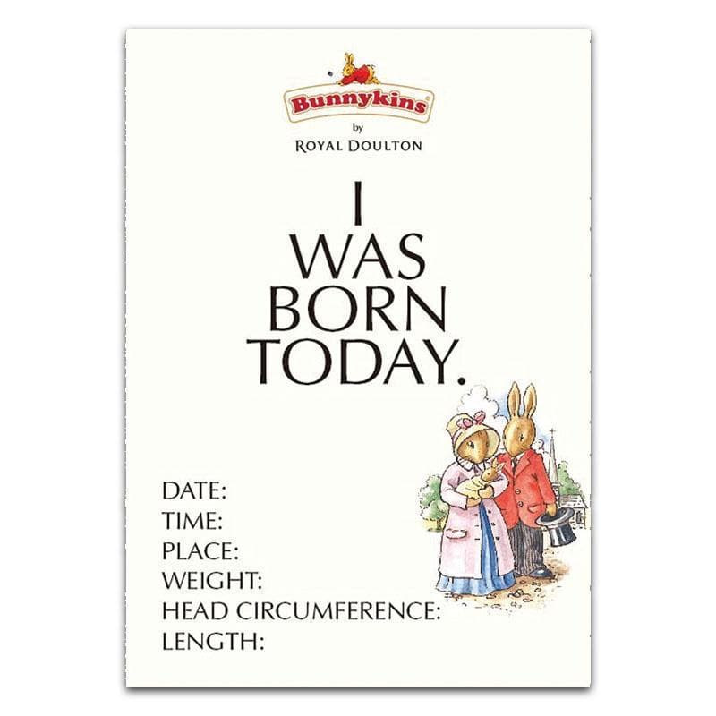 Bunnykins Milestone Cards