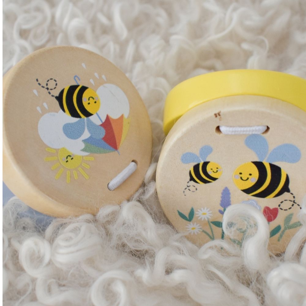 Buzzy Days Bee Wooden Castanets