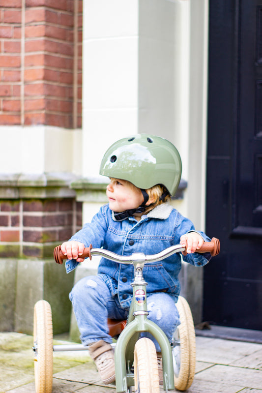 Vintage Green Helmet - Extra Small
