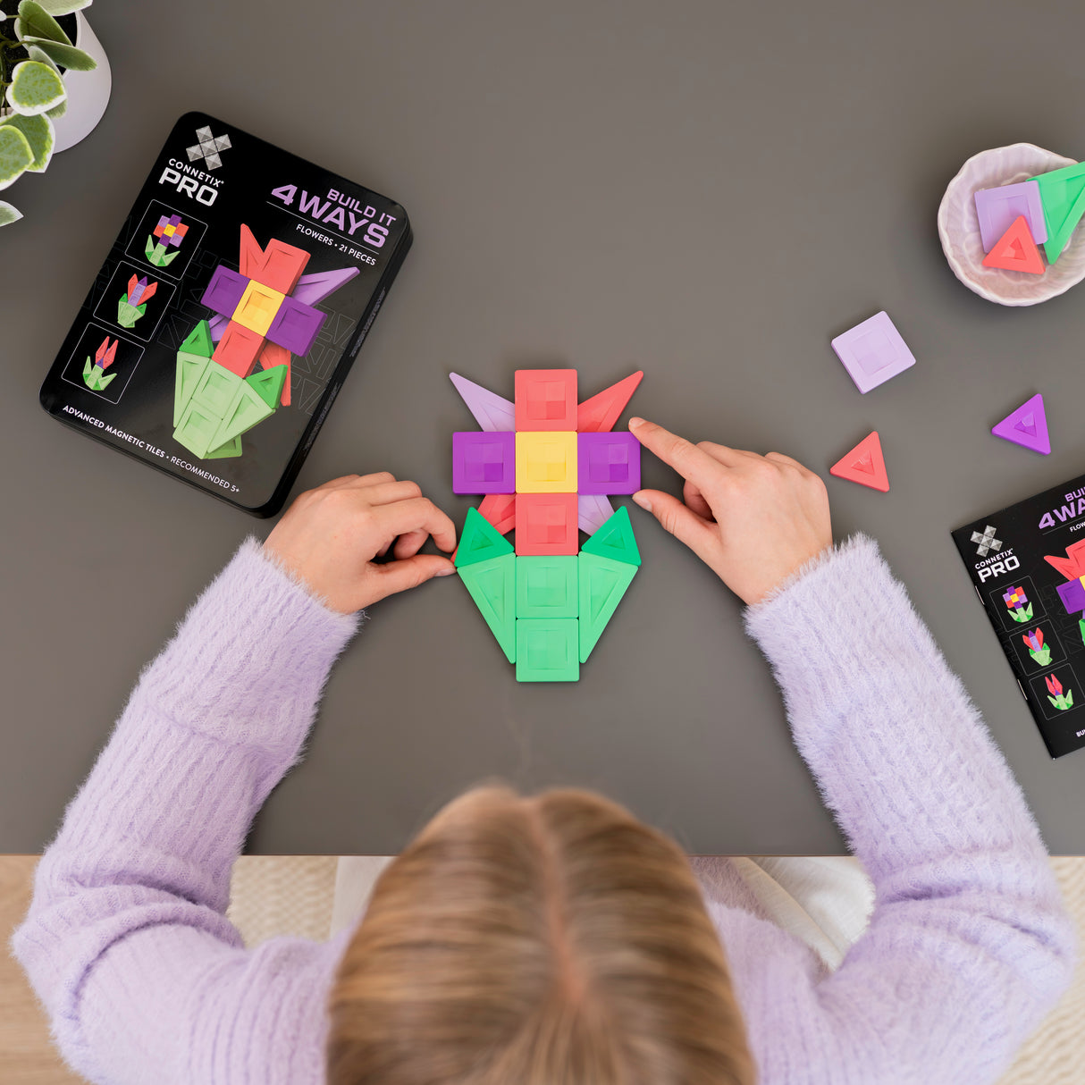 Connetix PRO - Build It 4 Ways Flowers Pack 21 pc