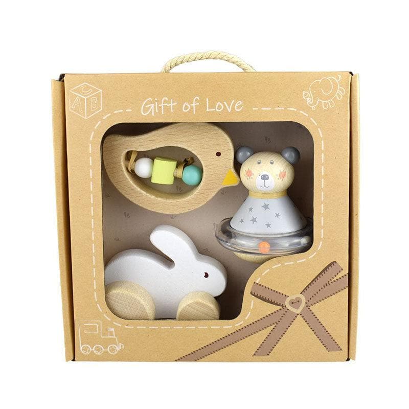 Calm and Breezy Baby Gift Set - Bunny Bird Bear