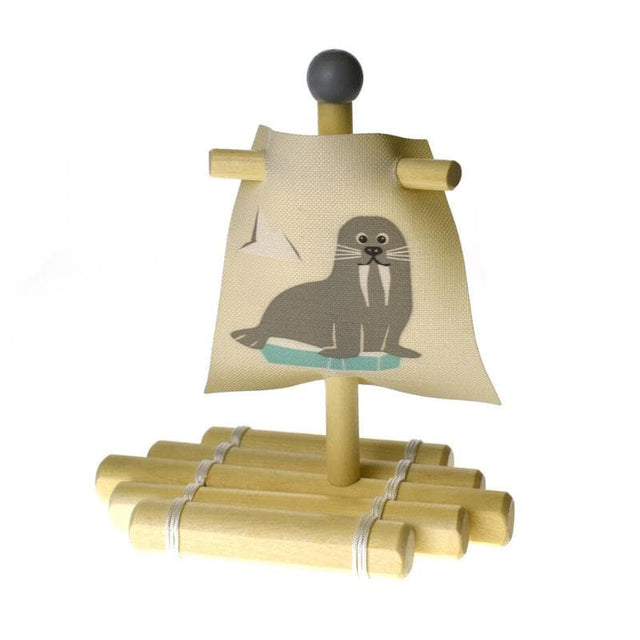 Calm and Breezy Wooden Raft