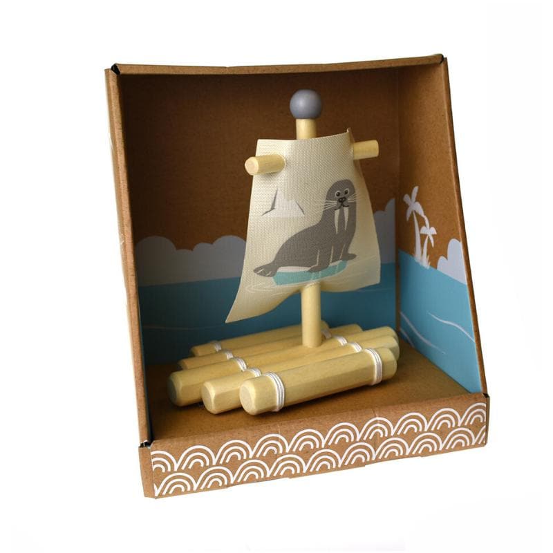 Calm and Breezy Wooden Raft