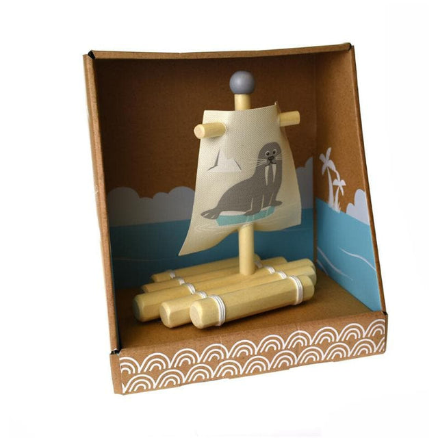 Calm and Breezy Wooden Raft