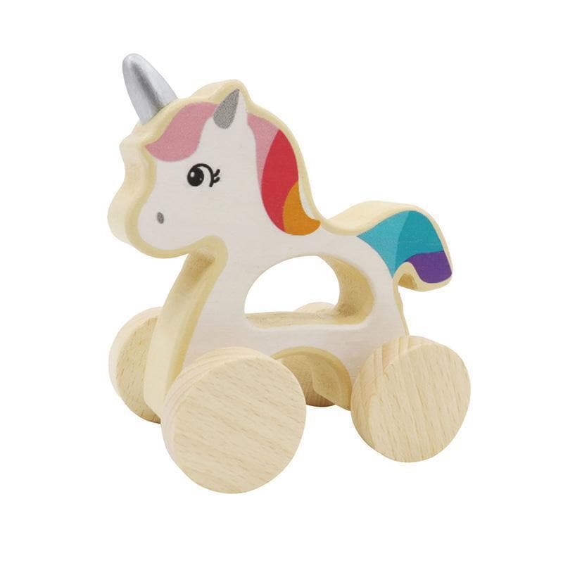 Calm and Breezy Wooden Unicorn Car