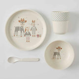Christmas Helpers Bamboo 4pc Dining Set-Kitchen Play-My Happy Helpers