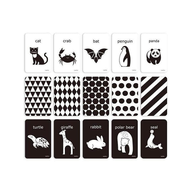 Cognitive Flash Cards - Black & White