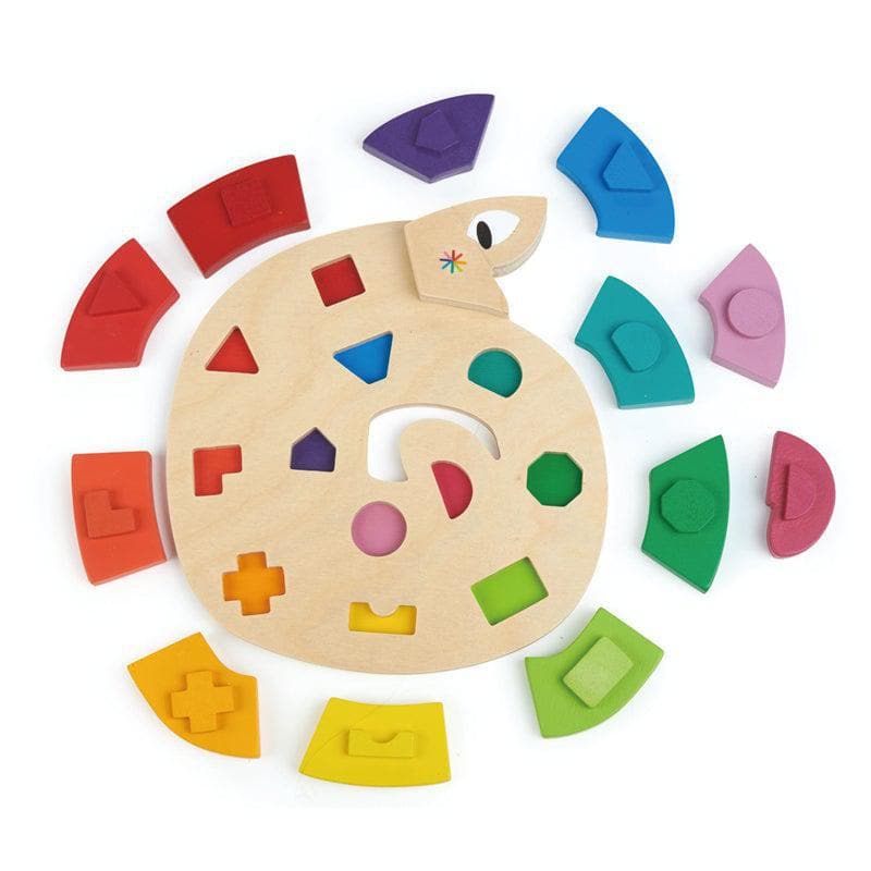 Colour Me Happy - Wooden Worm Puzzle