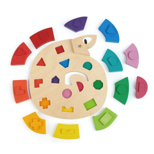 Colour Me Happy - Wooden Worm Puzzle