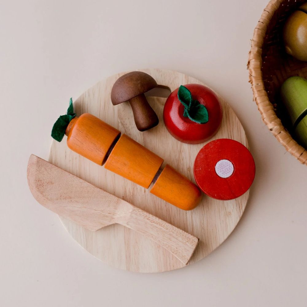 Coloured Fruit Basket (with knife & cutting board)