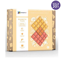 Connetix 2 Piece Base Plate - Lemon & Peach Pack