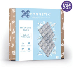 Connetix 2 Piece Clear Base Plate Pack