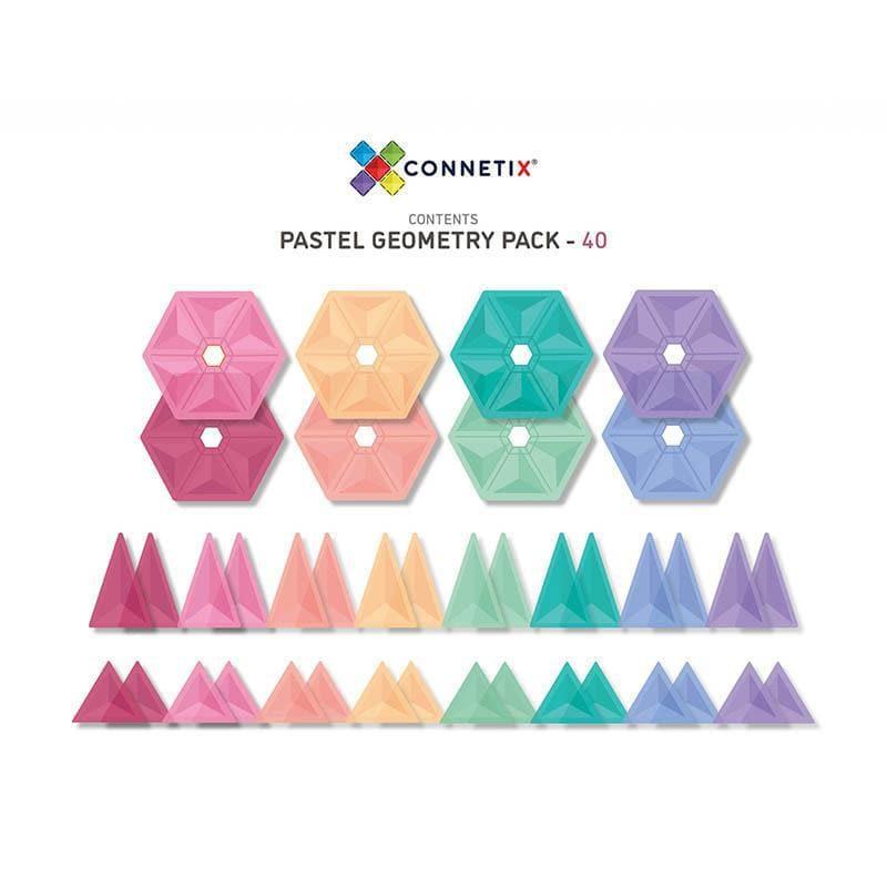 Connetix 40pc Pastel Geometry Pack
