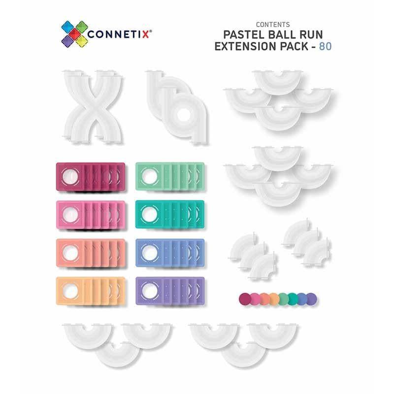 Connetix 80 pc Pastel Ball Run Expansion Pack