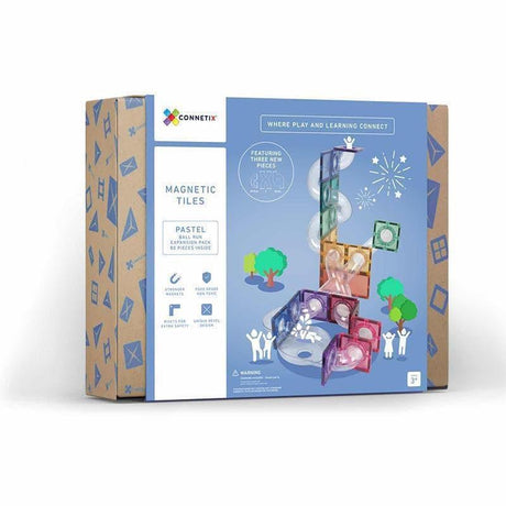 Connetix 80 pc Pastel Ball Run Expansion Pack