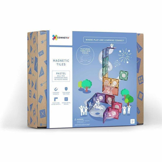 Connetix 80 pc Pastel Ball Run Expansion Pack