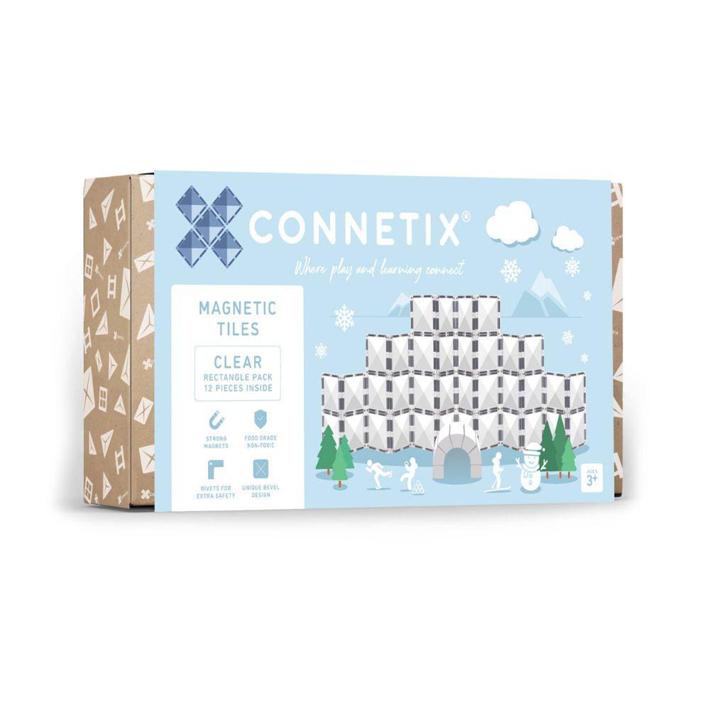 Connetix Clear Rectangle pack 12pce