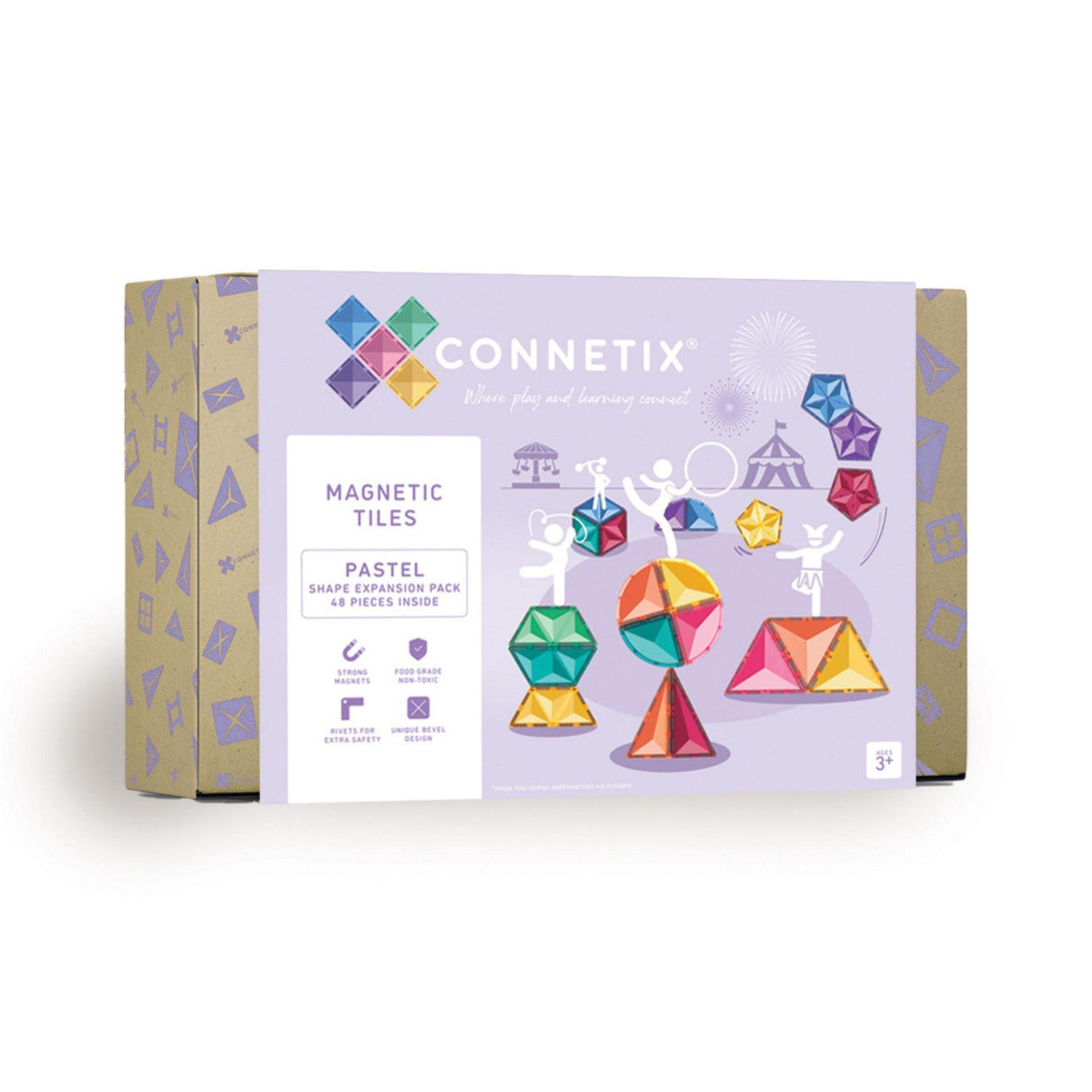 Connetix Pastel Shape Expansion Pack 48pc