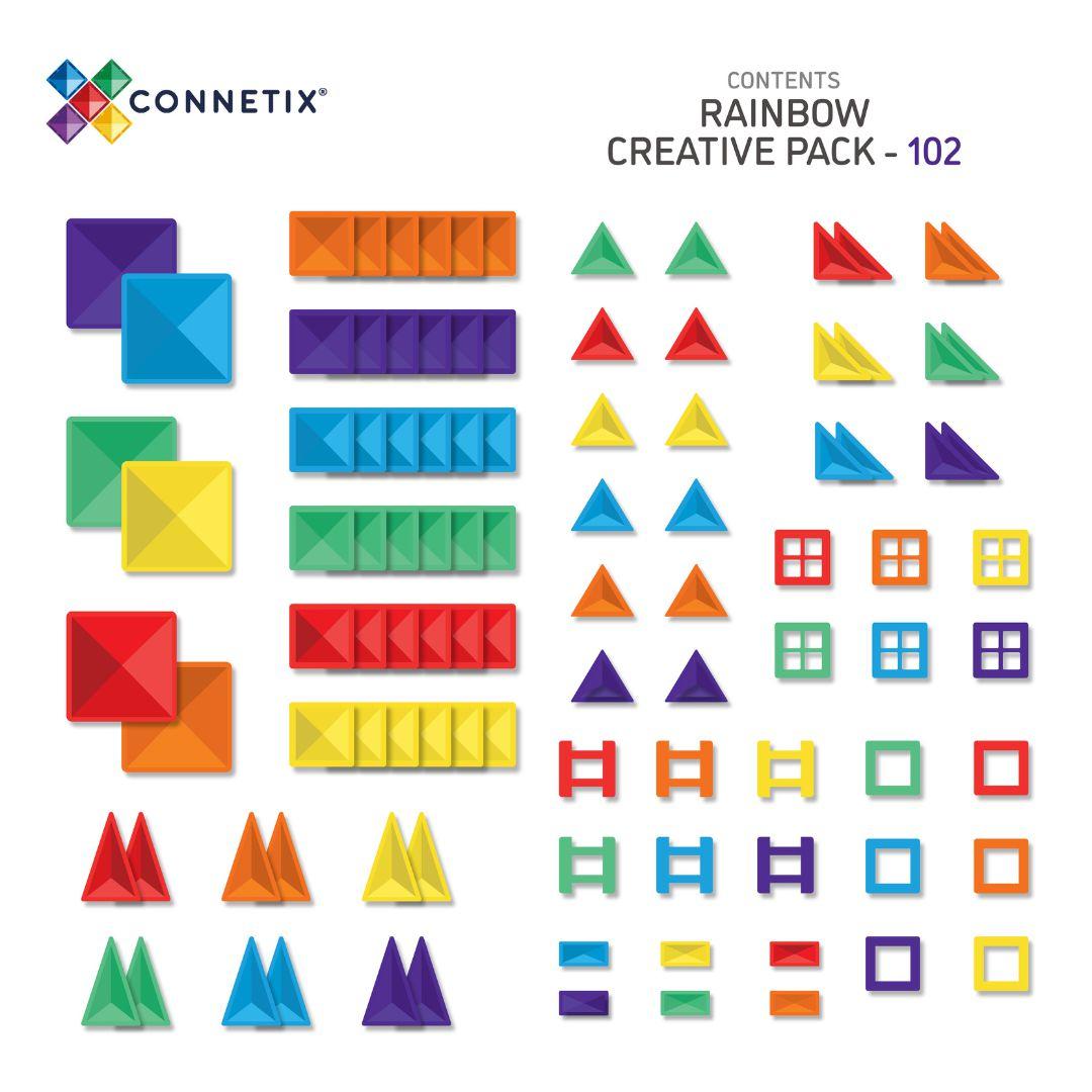 Connetix Rainbow Creative Pack 102pc