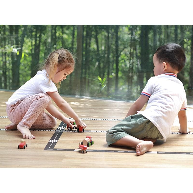 Construction Truck With Road Tape