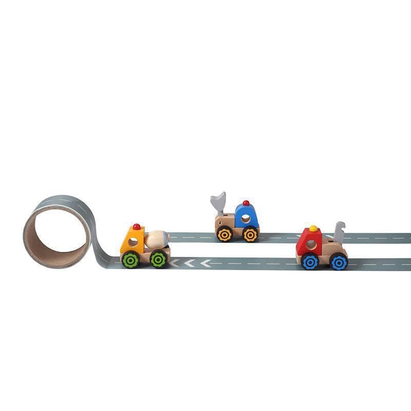 Construction Truck With Road Tape