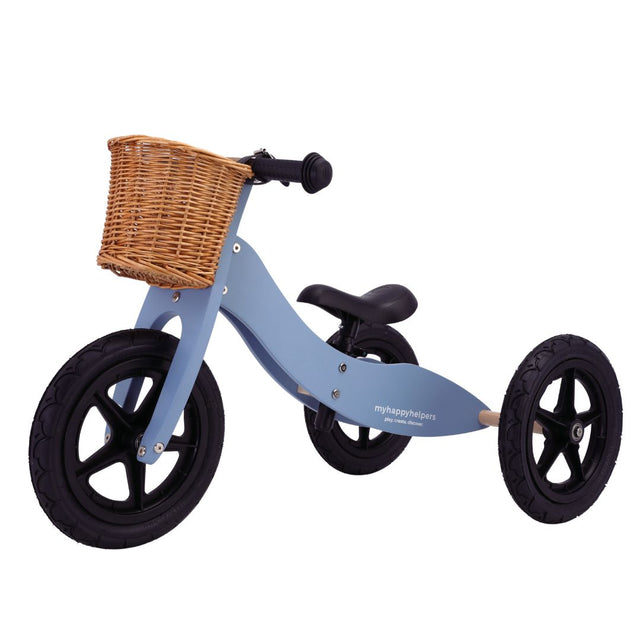 2 in 1 Trike / Balance Bike with Basket - Slate Blue
